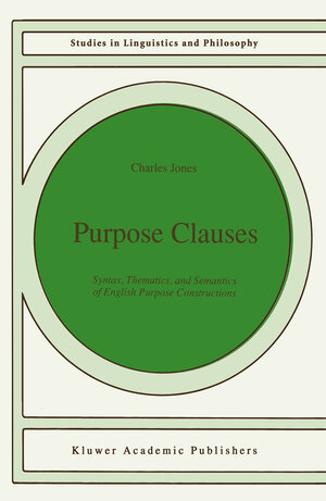Buchcover Purpose Clauses | C. Jones | EAN 9789401055376 | ISBN 94-010-5537-8 | ISBN 978-94-010-5537-6