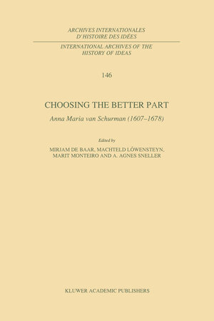 Buchcover Choosing the Better Part | EAN 9789401065498 | ISBN 94-010-6549-7 | ISBN 978-94-010-6549-8