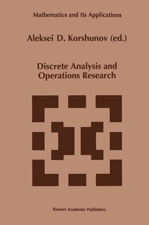 Buchcover Discrete Analysis and Operations Research | EAN 9789401072175 | ISBN 94-010-7217-5 | ISBN 978-94-010-7217-5