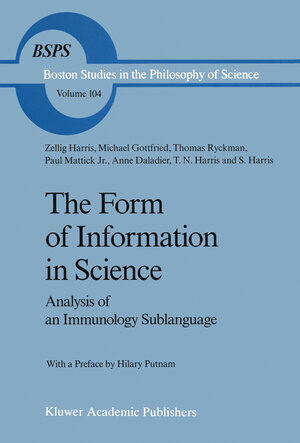 Buchcover The Form of Information in Science | Z. Harris | EAN 9789401077774 | ISBN 94-010-7777-0 | ISBN 978-94-010-7777-4