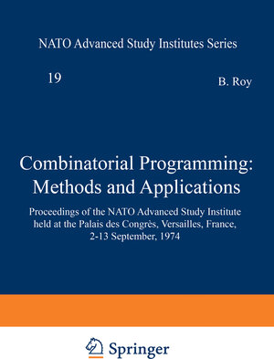 Buchcover Combinatorial Programming: Methods and Applications | EAN 9789401175593 | ISBN 94-011-7559-4 | ISBN 978-94-011-7559-3