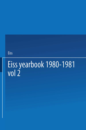 Buchcover EISS Yearbook 1980–1981 Part II / Annuaire EISS 1980–1981 Partie II | EAN 9789401537346 | ISBN 94-015-3734-8 | ISBN 978-94-015-3734-6