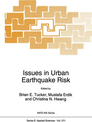 Buchcover Issues in Urban Earthquake Risk | EAN 9789401583381 | ISBN 94-015-8338-2 | ISBN 978-94-015-8338-1