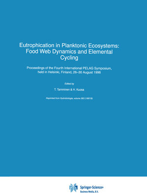 Buchcover Eutrophication in Planktonic Ecosystems: Food Web Dynamics and Elemental Cycling | EAN 9789401714938 | ISBN 94-017-1493-2 | ISBN 978-94-017-1493-8