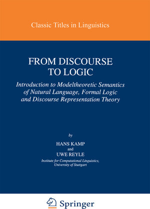 Buchcover From Discourse to Logic | Hans Kamp | EAN 9789401716161 | ISBN 94-017-1616-1 | ISBN 978-94-017-1616-1