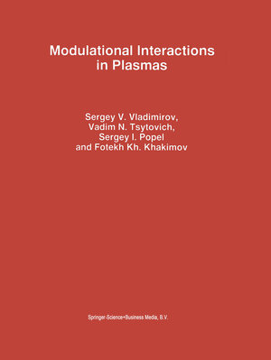 Buchcover Modulational Interactions in Plasmas | Sergey V. Vladimirov | EAN 9789401723060 | ISBN 94-017-2306-0 | ISBN 978-94-017-2306-0
