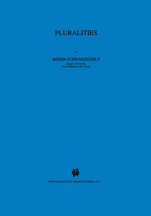 Buchcover Pluralities | Roger Schwarzschild | EAN 9789401727044 | ISBN 94-017-2704-X | ISBN 978-94-017-2704-4