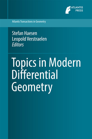 Buchcover Topics in Modern Differential Geometry | EAN 9789462392403 | ISBN 94-6239-240-4 | ISBN 978-94-6239-240-3