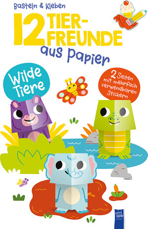 Buchcover 12 Tierfreunde aus Papier - Wilde Tiere  | EAN 9789464228205 | ISBN 94-6422-820-2 | ISBN 978-94-6422-820-5