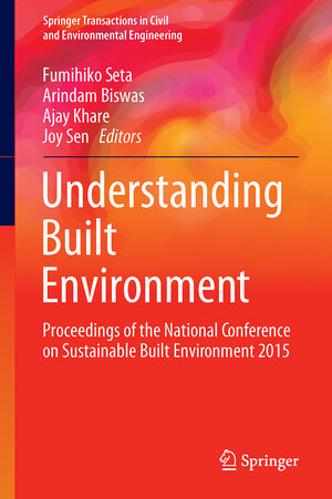 Buchcover Understanding Built Environment | EAN 9789811021367 | ISBN 981-10-2136-8 | ISBN 978-981-10-2136-7