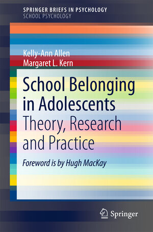 Buchcover School Belonging in Adolescents | Kelly-Ann Allen | EAN 9789811059964 | ISBN 981-10-5996-9 | ISBN 978-981-10-5996-4