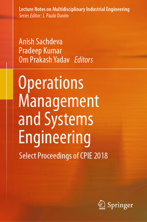 Buchcover Operations Management and Systems Engineering | EAN 9789811364754 | ISBN 981-13-6475-3 | ISBN 978-981-13-6475-4
