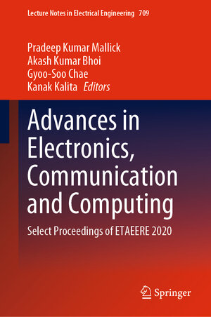 Buchcover Advances in Electronics, Communication and Computing | EAN 9789811587511 | ISBN 981-15-8751-5 | ISBN 978-981-15-8751-1