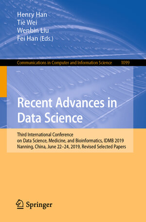 Buchcover Recent Advances in Data Science | EAN 9789811587597 | ISBN 981-15-8759-0 | ISBN 978-981-15-8759-7