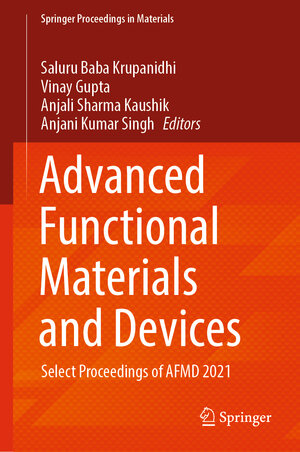 Buchcover Advanced Functional Materials and Devices | EAN 9789811659706 | ISBN 981-16-5970-2 | ISBN 978-981-16-5970-6