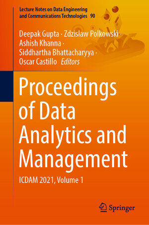 Buchcover Proceedings of Data Analytics and Management | EAN 9789811662881 | ISBN 981-16-6288-6 | ISBN 978-981-16-6288-1