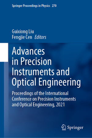 Buchcover Advances in Precision Instruments and Optical Engineering | EAN 9789811672576 | ISBN 981-16-7257-1 | ISBN 978-981-16-7257-6