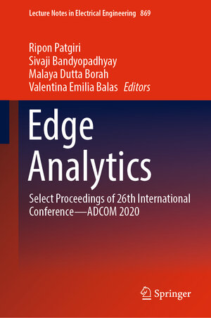 Buchcover Edge Analytics  | EAN 9789811900181 | ISBN 981-19-0018-3 | ISBN 978-981-19-0018-1