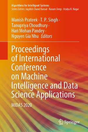 Buchcover Proceedings of International Conference on Machine Intelligence and Data Science Applications  | EAN 9789813340862 | ISBN 981-334-086-X | ISBN 978-981-334-086-2