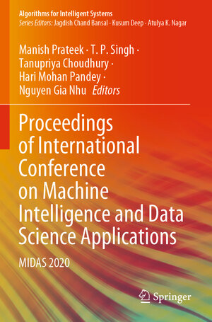 Buchcover Proceedings of International Conference on Machine Intelligence and Data Science Applications | EAN 9789813340893 | ISBN 981-334-089-4 | ISBN 978-981-334-089-3