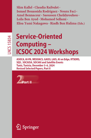 Buchcover Service-Oriented Computing – ICSOC 2024 Workshops | EAN 9789819674237 | ISBN 981-9674-23-9 | ISBN 978-981-9674-23-7