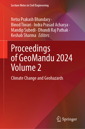 Buchcover Proceedings of GeoMandu 2024 Volume 2 | EAN 9789819685271 | ISBN 981-9685-27-3 | ISBN 978-981-9685-27-1