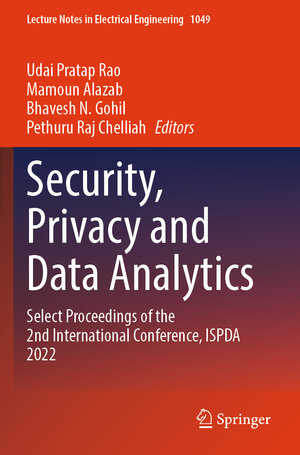 Buchcover Security, Privacy and Data Analytics | EAN 9789819935710 | ISBN 981-9935-71-7 | ISBN 978-981-9935-71-0