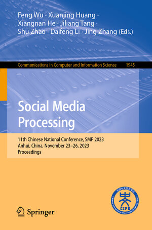 Buchcover Social Media Processing  | EAN 9789819975969 | ISBN 981-9975-96-4 | ISBN 978-981-9975-96-9