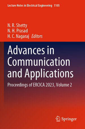 Buchcover Advances in Communication and Applications | EAN 9789819976355 | ISBN 981-9976-35-9 | ISBN 978-981-9976-35-5