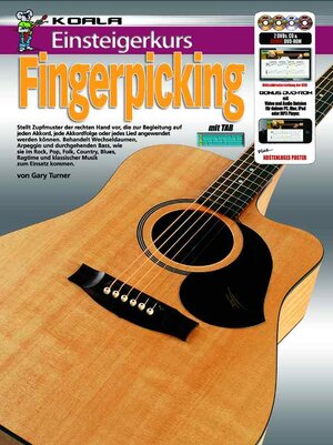 Buchcover Einsteigerkurs Fingerpicking Gitarre | Gary Turner | EAN 9789829150219 | ISBN 982-9150-21-6 | ISBN 978-982-9150-21-9