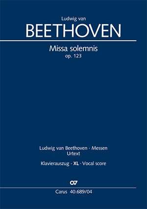 Buchcover Missa solemnis (Klavierauszug XL) | Ludwig van Beethoven | EAN 9790007187842 | ISBN 979-000718784-2 | ISBN 979-000718784-2