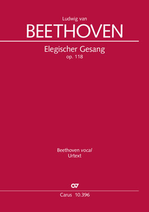 Buchcover Elegischer Gesang (Partitur) | Ludwig van Beethoven | EAN 9790007240004 | ISBN 979-000724000-4 | ISBN 979-000724000-4