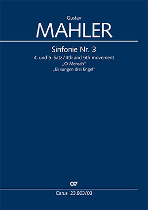 Buchcover Sinfonie Nr. 3 (Klavierauszug) | Gustav Mahler | EAN 9790007254551 | ISBN 979-000725455-1 | ISBN 979-000725455-1