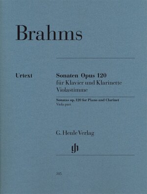 Buchcover Johannes Brahms - Klarinettensonaten op. 120  | EAN 9790201803159 | ISBN 979-020180315-9 | ISBN 979-020180315-9