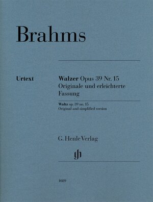 Buchcover Johannes Brahms - Walzer op. 39 Nr. 15 - Originale und erleichterte Fassung  | EAN 9790201810898 | ISBN 979-020181089-8 | ISBN 979-020181089-8