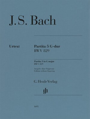 Buchcover Johann Sebastian Bach - Partita Nr. 5 G-dur BWV 829 | EAN 9790201816951 | ISBN 979-020181695-1 | ISBN 979-020181695-1