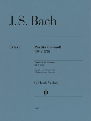 Buchcover Johann Sebastian Bach - Partita Nr. 6 e-moll BWV 830 | EAN 9790201816968 | ISBN 979-020181696-8 | ISBN 979-020181696-8