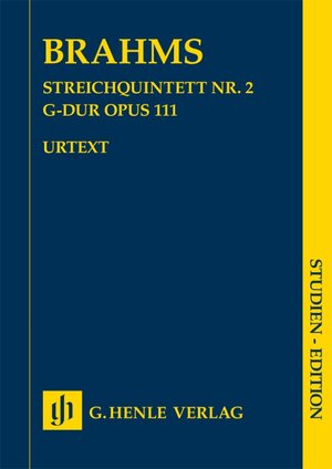 Buchcover Johannes Brahms - Streichquintett Nr. 2 G-dur op. 111  | EAN 9790201874838 | ISBN 979-020187483-8 | ISBN 979-020187483-8