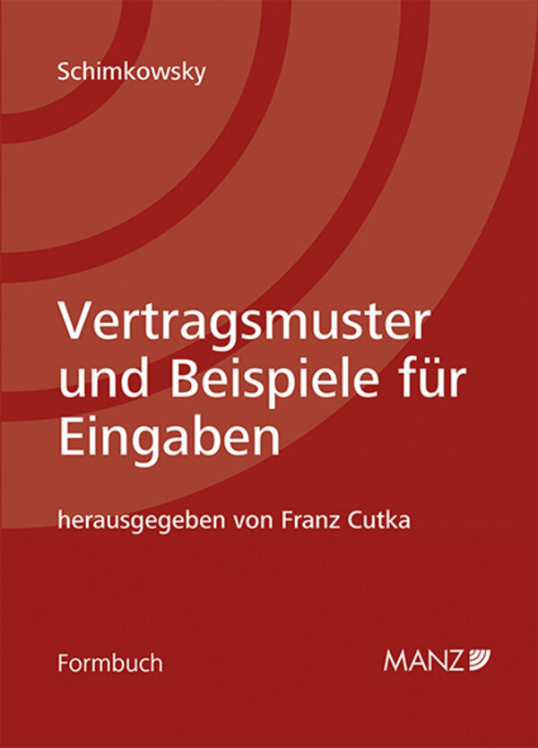 Vertragsmuster Und Beispiele Für Eingaben 9 Auflage Zeitschrift Ean 9783214150488 Isbn 