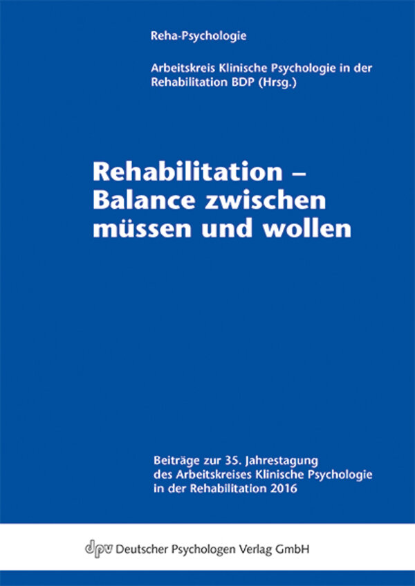 Rehabilitation - Balance Zwischen Müssen Und Wollen | Softcover | ISBN ...