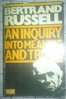Buchcover Inquiry into Meaning and Truth