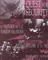 Buchcover Quest for Security a History of U.S. Foreign Relations: To 1912 (Quest for Security: A History of U.S. Foreign Relations