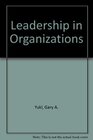 Buchcover Leadership in Organizations