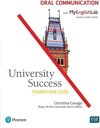 Buchcover University Success Oral Communication, Transition Level, with MyEnglishLab. Christina Cavage