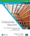 Buchcover University Success Reading Advanced, Student Book with MyLab English. Pearson
