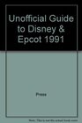 Buchcover Unofficial Guide to Disney & Epcot 1991