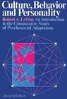 Buchcover Culture, Behavior and Personality