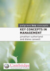 Buchcover Key Concepts in Management