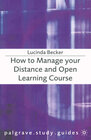 Buchcover How to Manage your Distance and Open Learning Course
