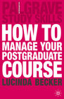 Buchcover How to Manage your Postgraduate Course